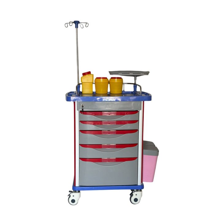 Medical Crash Cart with Emergency Accessories CRTR-01
